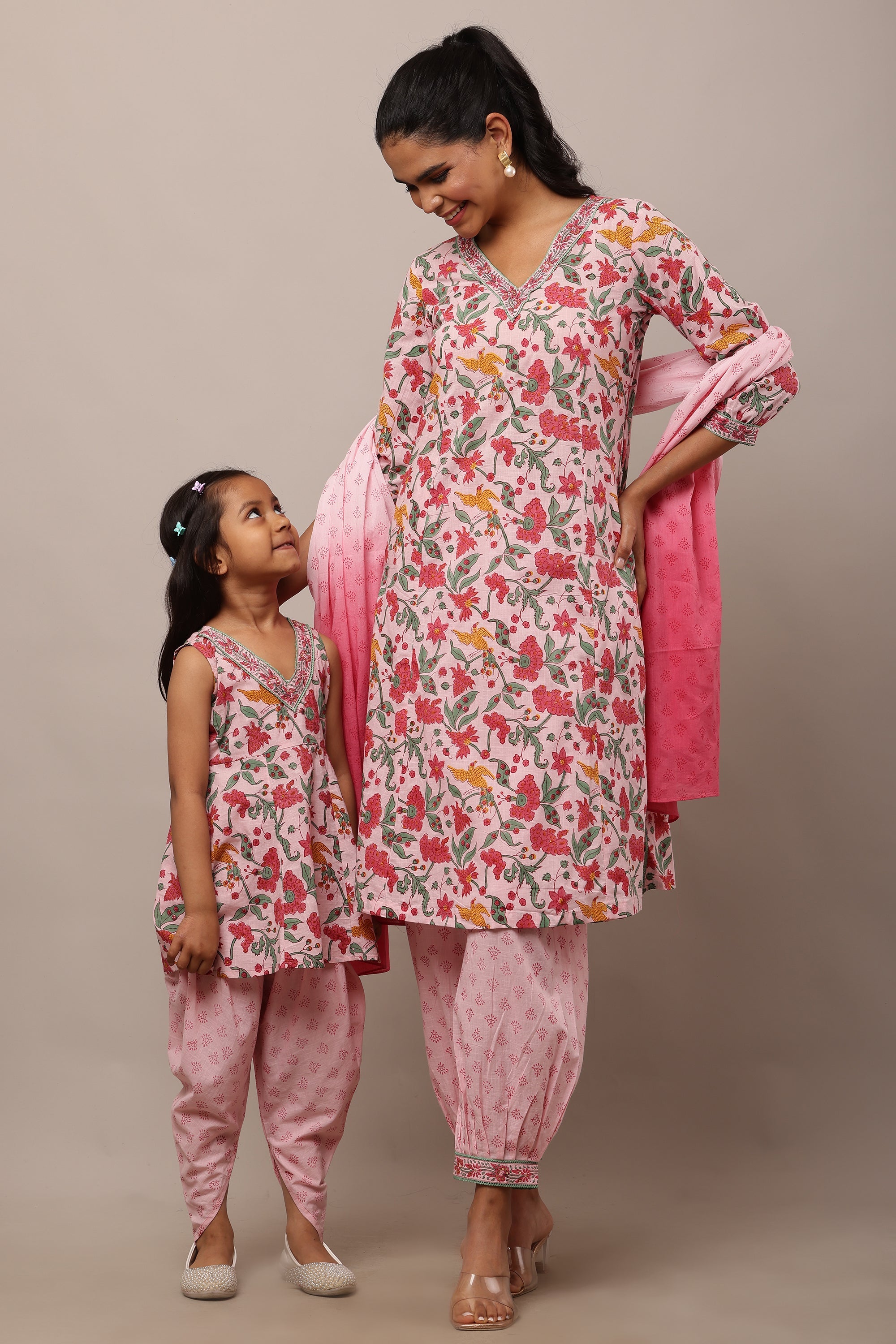 WOMENS AVIAN BLOOM KURTA SET
