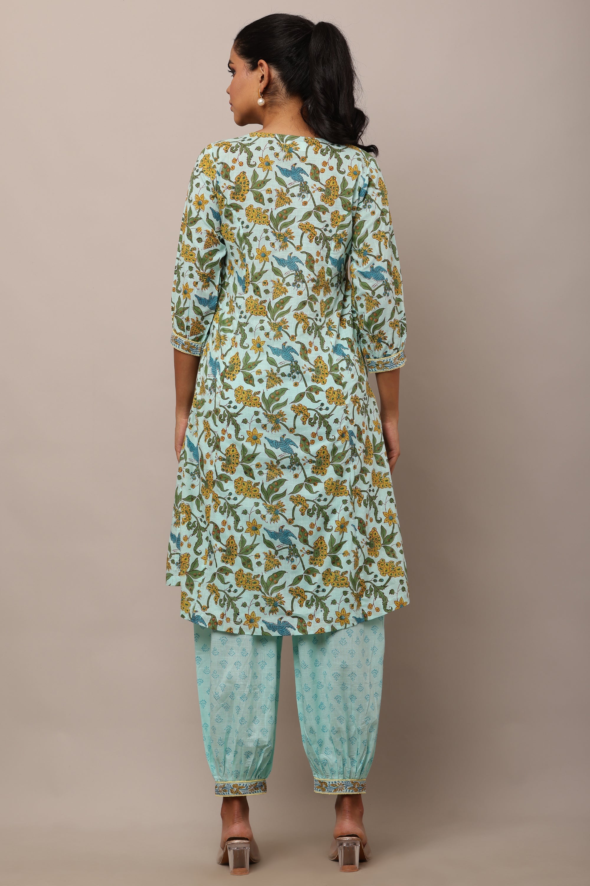 WOMENS AVIAN BLOOM KURTA SET