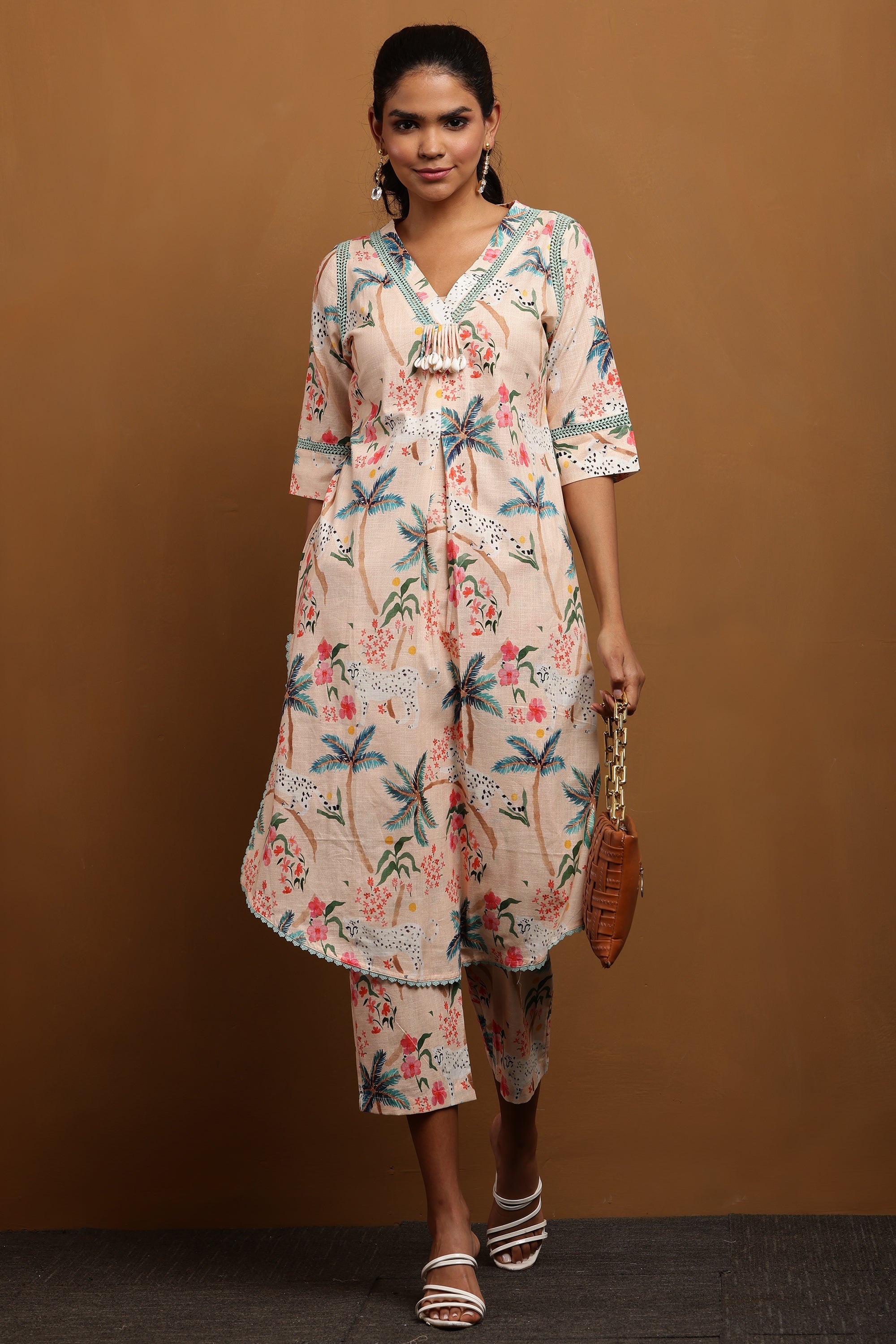 WOMENS BREEZY DUME KURTA CO-ORD SET