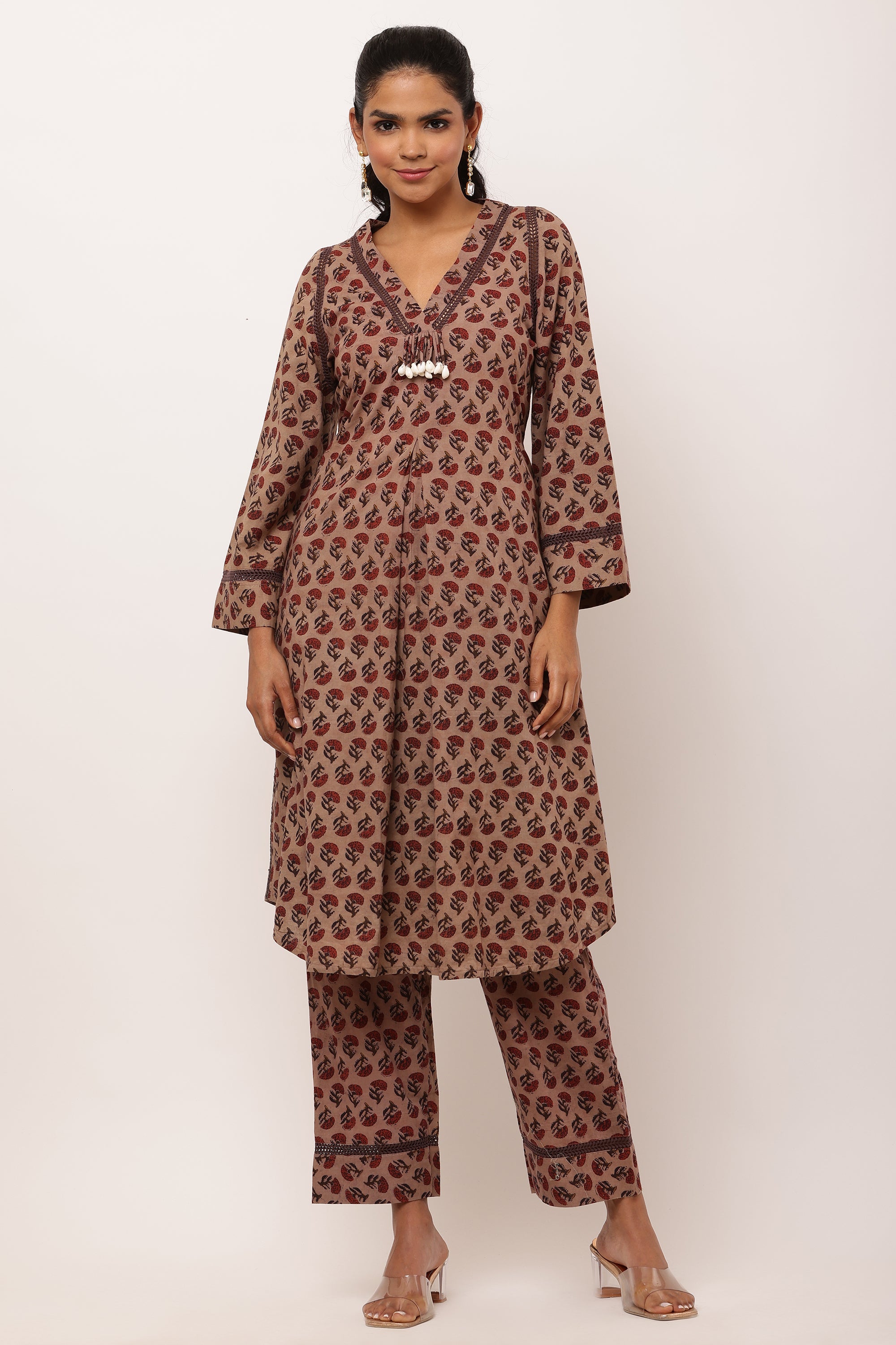 WOMENS RUSTIC ROOT KURTA CO-ORD SET